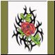 Tribal rose tattoos